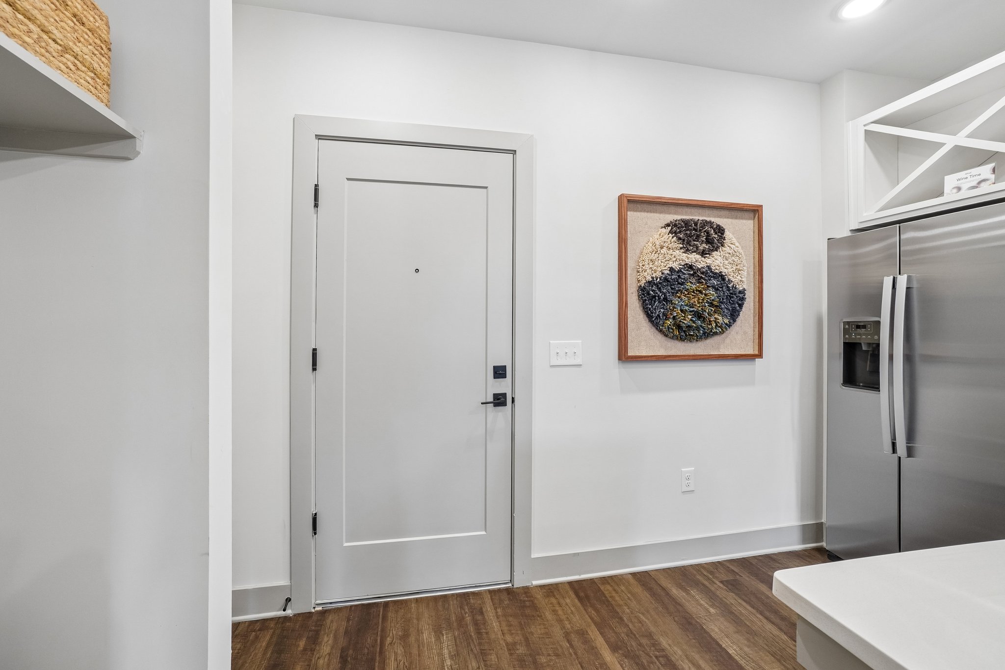 Entryway of a model apartment at The Avery